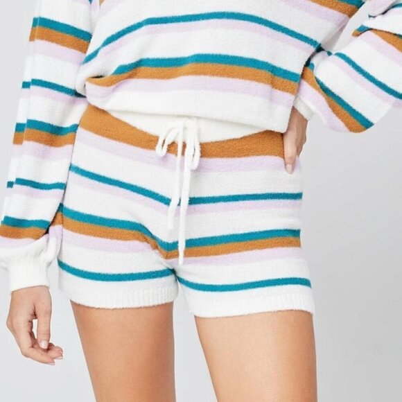 New L*Space Soul Samba Striped Lounge Swim Beach Cover-Up Shorts NWT - Picture 7 of 13